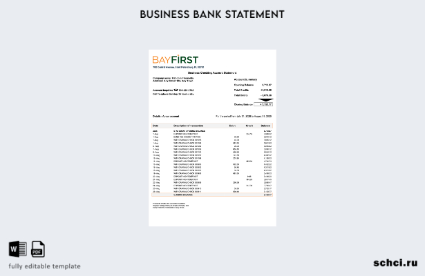 Загрузка в цифровом формате Заявление организации USA Bay First Шаблон в формате